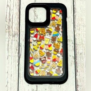 Disney D-Tech iPhone 12/13 Pro Max case 3-D effect Mickey shaped snacks print